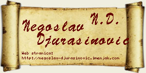 Negoslav Đurašinović vizit kartica